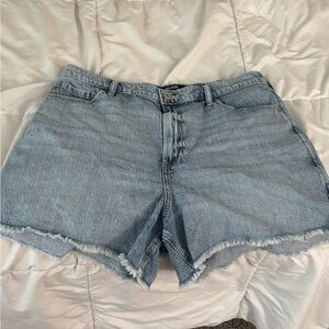 Hollister Light Blue Jean Shorts